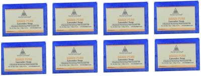 

Khadi Pure Natural Handmade Pure Lavender Soap with essential Oil(1000 g, Pack of 8)