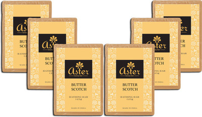 

Aster Luxury Butter Scotch Soap - Pack of 6(750 g, Pack of 6)