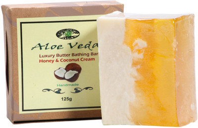 

Aloe Veda Luxury Butter Bathing Bar - Honey & Coconut Cream(125 g)