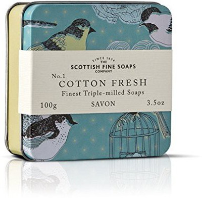 

Scottish Fine Soaps The Soap In A Tin - Birds - Cotton Fresh Triple-milled(100 g)