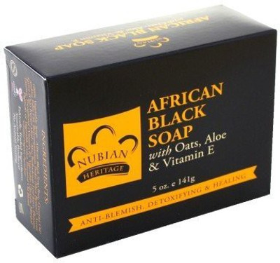 

Nubian Soap African Black Soap With Oats, Aloe & Vitamin E(141.7 g, Pack of 6)
