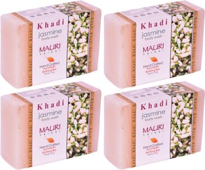

Khadi Mauri Jasmine - Pack of 4 - Premium Handcrafted Herbal(125 g, Pack of 4)