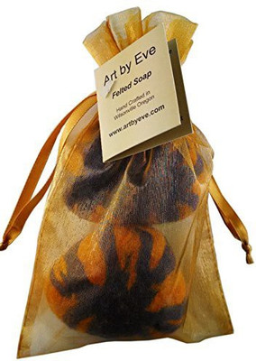 

Art by Eve Original Felted Soap Hand Bar 2 Pack (Golden Purple)(10 g)