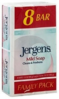 

Jergens Mild Soap Personal Size All-Family White Family Pack 8(105 ml)
