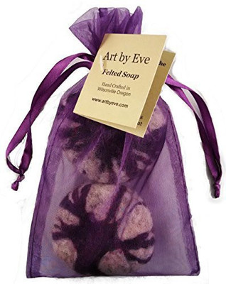 

Art by Eve Original Felted Soap Hand Bar 2 Pack (Purple Haze)(10 g)