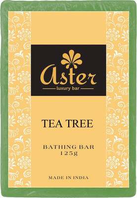 

Aster Luxury Handmade Tea Tree Soap - Pack of 12(1500 g, Pack of 12)