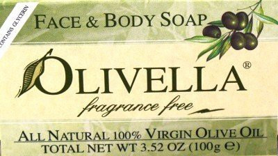 

Olivella Soap Bar Fragrance Free (Case of 6)(100 g, Pack of 6)