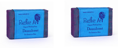 

Rustic Art Organic Demulcent Soap(200 g, Pack of 2)