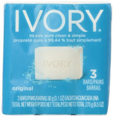 

Ivory Simply Bath Bar for Unisex By 3 Count(270 g)