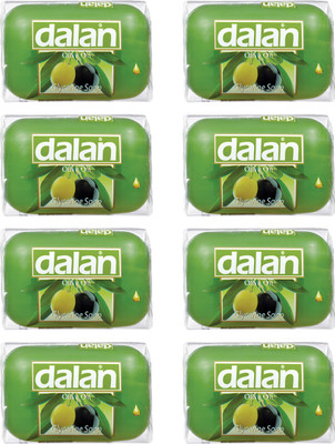 

Dalan Glycerine Soap with Pure Olive Oil(800 g, Pack of 8)