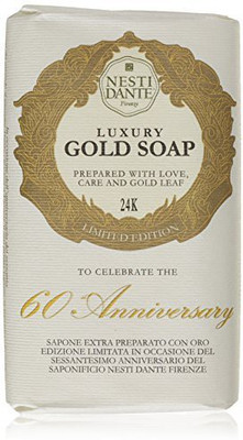 

Nesti Dante Limited Edition 60th Anniversary Luxury Gold Leaf Soap(250 g)