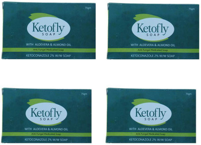 

Ketofly Ketofly Soap (Anti - fungal Medicated Soap)(300 g, Pack of 4)