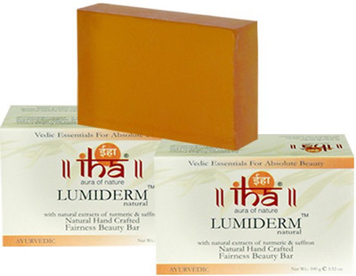 

IHA Ayurvedic Fairness LUMIDERM Soap - Pack of 2 - Premium Herbal(200 g, Pack of 2)