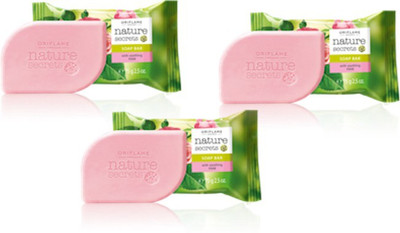 Oriflame Sweden Nature Secrets Soap Bar With Soothing Rose(75 g, Pack of 3) available at flipkart for Rs.125