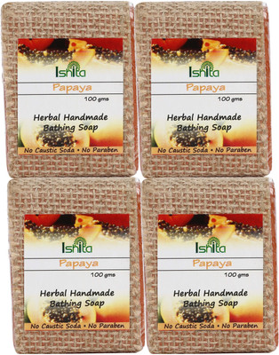 

Ishita International Papaya Soap(400 g, Pack of 4)