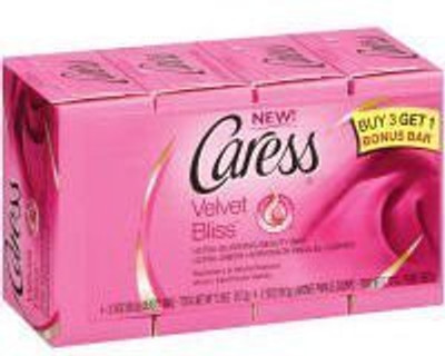 

Caress Bar Soap Velvet Bliss 4 Bars Each (Set of 2)(8 Bars Total)(94.5 ml)