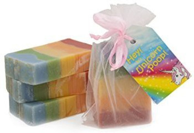

Outlaw Soaps Unicorn Poop Soap : smell like a fecal rainbow!(160 g, Pack of 4)