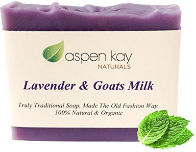 

Aspen Kay Naturals Lavender Goats Milk Soap Bar. 100% Natural and Organic Soap. Loaded With Organic Skin Loving Oil. This Soap Makes a Wonderful and Gentle Face Soap or All Over Body Soap. For Men Women Teens and Babies. GMO Free - Chemical Free - Preserv