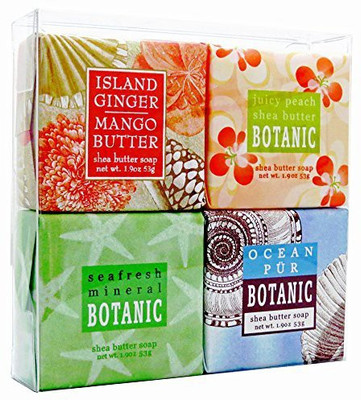 

Mountain Country Soap Tropical Breeze Soap Sampler - Boxed Set of 4 Assorted Scents(53 g, Pack of 4)