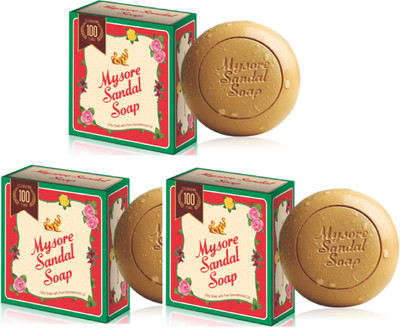 

Mysore Sandal Soap, 150gm, Pack of 3(450 g)