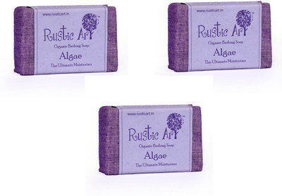

Rustic Art Organic Algae Soap(300 g, Pack of 3)