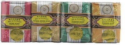

Bee & Flower Soaps Mixed Gift Pack Soap Bee And Flower Soaps 4 Pack Soap(75.101 g, Pack of 4)