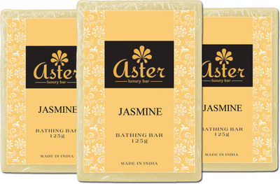 

Aster Luxury Handmade Jasmine Soap 125g - Pack of 3(375 g, Pack of 3)