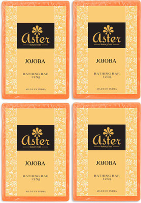 

Aster Luxury Jojoba Bathing Bar - Pack of 4(500 g, Pack of 4)