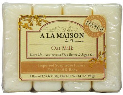 

A La Maison Soap Bars Value Pack Oat Milk 4 Count(105 ml)