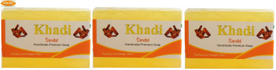 

Khadi India PREMIUM HANDMADE SANDAL SOAP(375 g, Pack of 3)