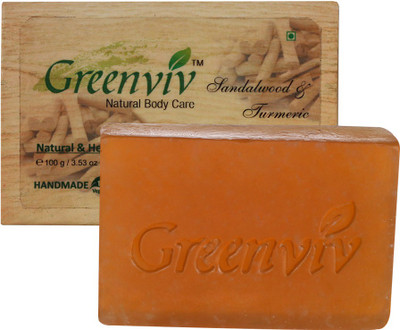 

Greenviv Natural Sandalwood & Turmeric Soap(100 g)