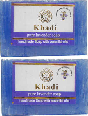 

Khadi Herbal NaturalPure Lavender Soap Pack Of 2(250 g, Pack of 2)