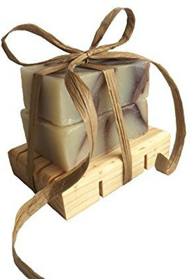 

Resurrection Beauty Soap and Soap Dish Gift Set 2 Sensual Spice Handmade Organic Cleanser Bars Made With Organic Argan Oil and Essential Oils and 1 Handmade By Wisconsin Amish Wood Soap Dish by(140 g)