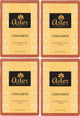 

Aster Luxury Cinnamon Bathing Bar - Pack of 4(125 g, Pack of 4)