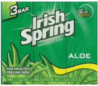 

Irish Spring Aloe Deodorant Soap Pack Of 3(318.93 g)