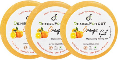 

Dense Forest Khadi Orange Gal Soap (Pack of 3)(100 g, Pack of 3)