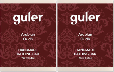 

Guler Guler Arabian Oudh Bathing Bar 75g - Pack of 2(150 g, Pack of 2)