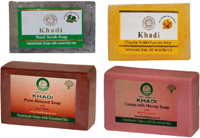 

Khadi Herbal Handmade Soap Combo-12(500 g, Pack of 4)