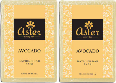 

Aster Luxury Avocado Bathing Bar 125g - Pack Of 2(250 g, Pack of 2)