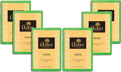 

Aster Luxury Handmade Neem Soap 125g - Pack of 6(750 g, Pack of 6)