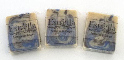 

Estrella Handmade Natural Vegan Soap 3 Bars Sandalwood Ginger(120 g, Pack of 3)