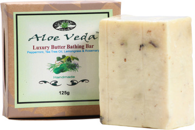 

Aloe Veda Luxury Butter Bathing Bar - Peppermint & Lemon Grass(125 g)