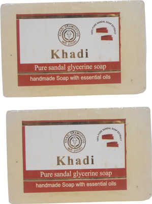 

Khadi Herbal NaturalPure Sandal Glycerine Soap Pack Of 2(250 g, Pack of 2)