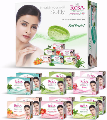 

Rosa Herbals Soap Box ( Set of 12 pcs )(1200 g, Pack of 12)
