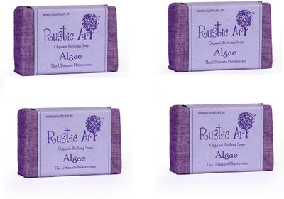 

Rustic Art Organic Algae Soap(400 g, Pack of 4)
