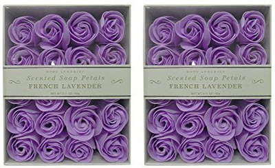 

Body Luxuries French Lavender Scented guest Soap Flower shaped Petals Pack of 2 (40 total individual soaps)(280 g, Pack of 2)