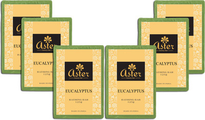 

Aster Luxury Handmade Eucalyptus Soap 125g - Pack of 6(750 g, Pack of 6)