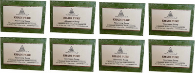 

Khadi Pure Natural Handmade Aloevera Soap with essential Oil(1000 g, Pack of 8)