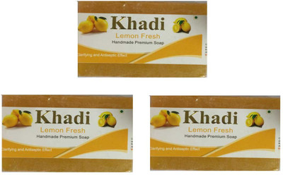Khadi Shivalik Lemon fresh Soap(375 g, Pack of 3)
