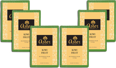 

Aster Luxury Kiwi Fruit Handmade Bathing Bar - Set of 6(750 g, Pack of 6)